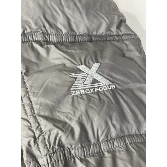 ZeroXposur Women's Large Gray Packable Puffer Jacket Hooded Lightweight Winter - Picture 9 of 11